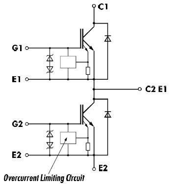 2MBI100N-060 Equivalent Circuit