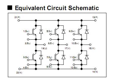 6MBI75S-120-02 circuit diagram