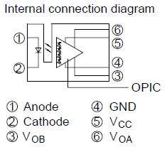 GP1A30R Internal connection diagram