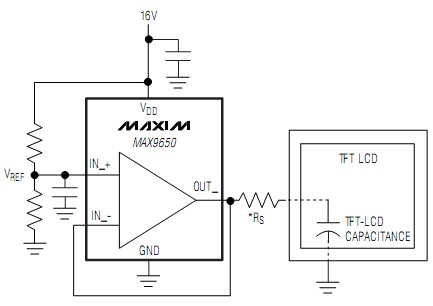 MAX9650ATA+T operating circuit