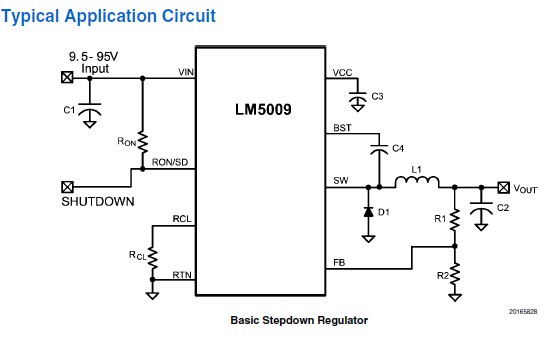 LM5009MM Typical Application Circuit