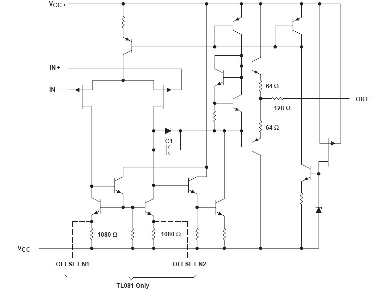 TL082 schematic