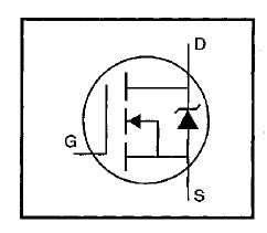 IRFD110 simplified diagram