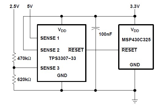TPS3307-33DGNR Typical Applications
