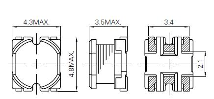 CR43NP-3R3MC dimensions