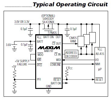 MAX794CSE-T Typical Operating Circuit
