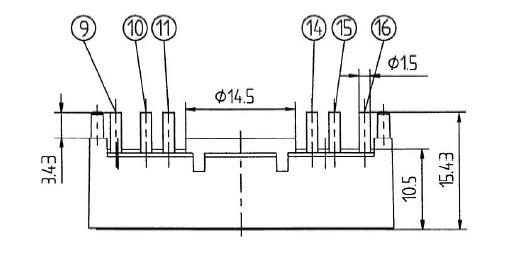 SK100KQ12 dimension diagram