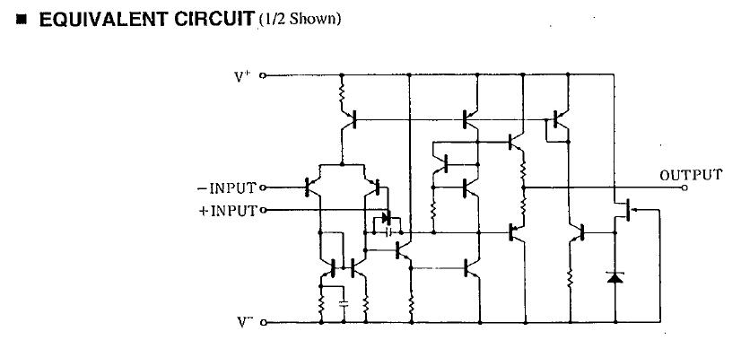 NJM4560M-TE1 equivalent circuit diagram
