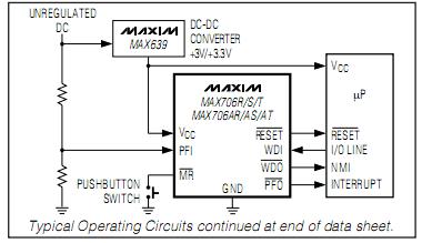MAX706TESA+T circuit diagram