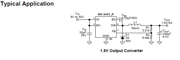 MIC4685BR Typical Application
