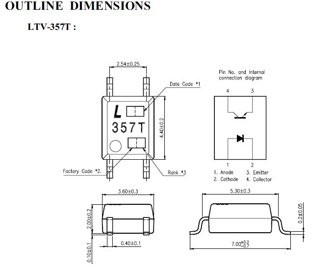 LTV-357T outline dimension