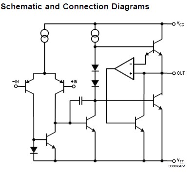 LM837N Schematic and Connection Diagrams