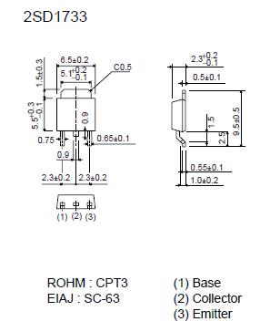 2SD1733 External dimensions