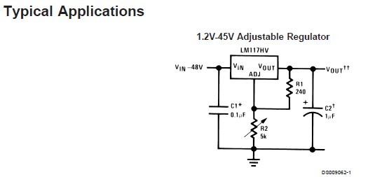  LM117HVK  Typical Applications