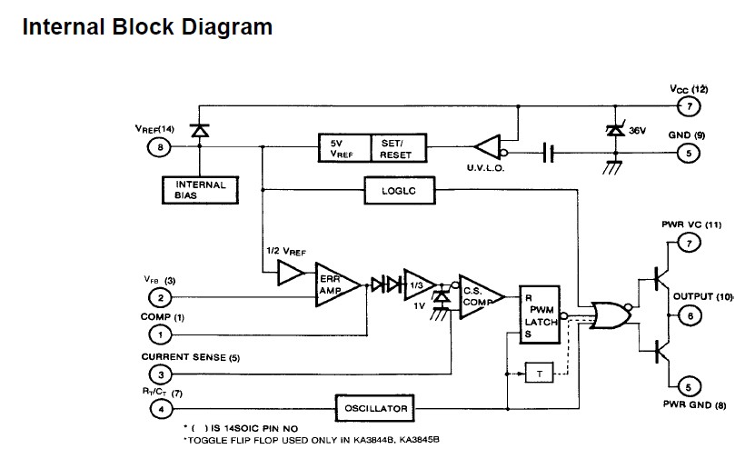 KA3843 circuit diagram