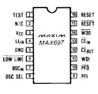 MAX697CPE block diagram
