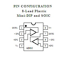 AD812AR PIN CONFIGURATION