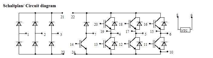 BSM25GP120 Circuit diagram