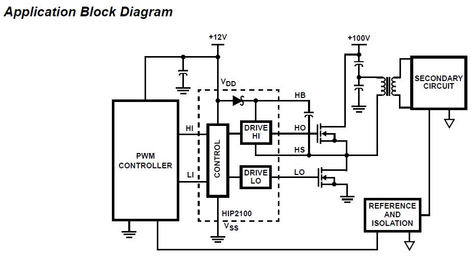 HIP2100IBZ circuit diagram