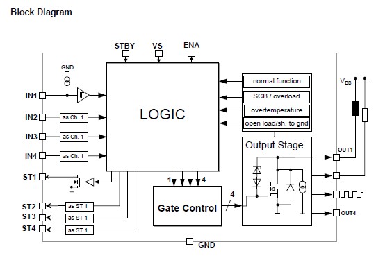 TLE6228GP circuit diagram