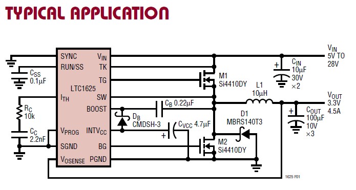 LTC1625CGN circuit diagram