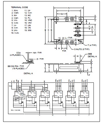   PM150CVA120 Circuit Diagram