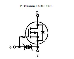 NTE4151PT1G P−Channel MOSFET