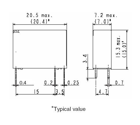 G5T-1A-12V dimension