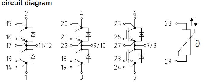 FS450R17KE3 circuit diagram