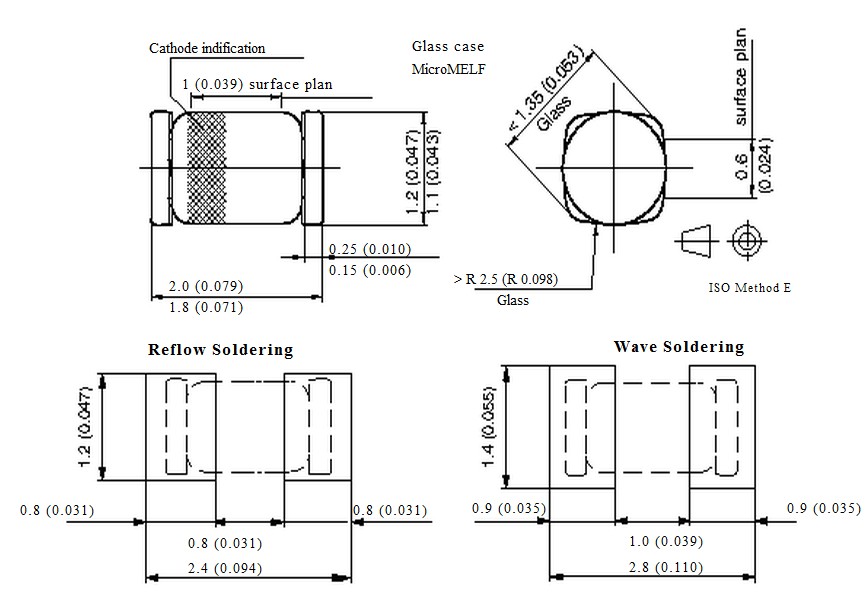 MCL4148-TR dimensions