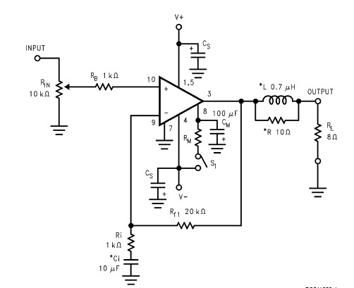 LM3886TF pin connection