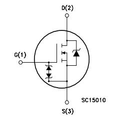STD4NK60Z-1 block diagram