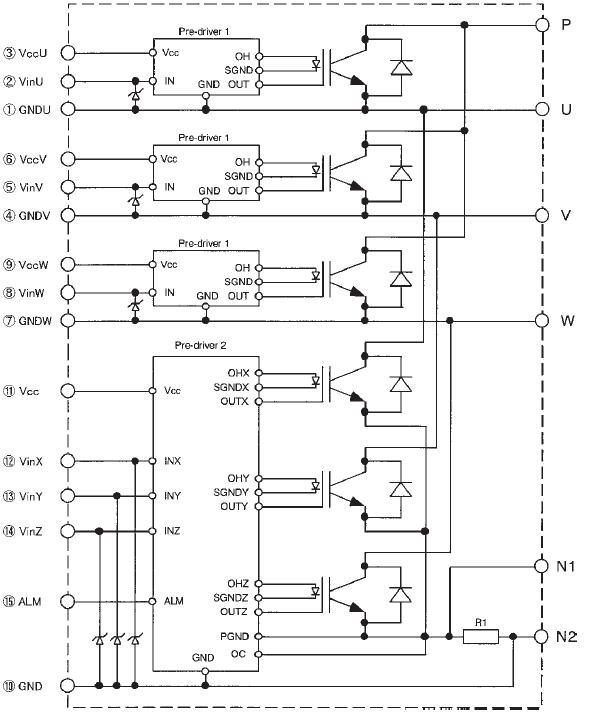 6MBP30RH060 bock diagram