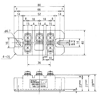 6RI100G-160B dimension