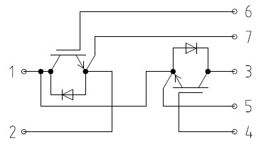 FF200R12KE3 block diagram