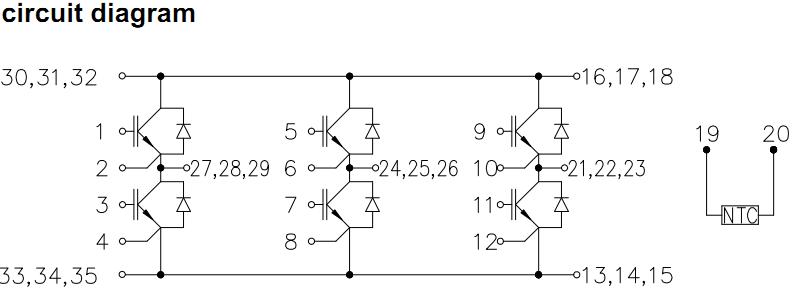 FS100R12KT3 block diagram