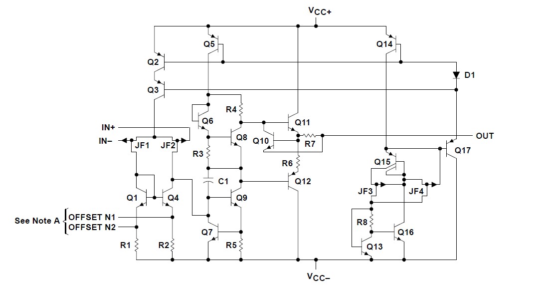 TL032CDR equivalent schematic