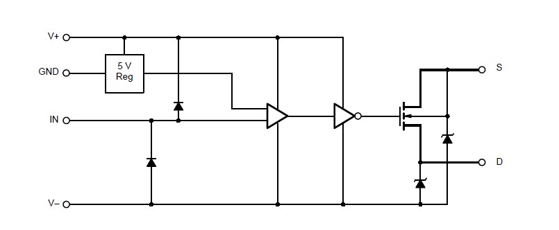 DG641DY-T1-E3 pin connection