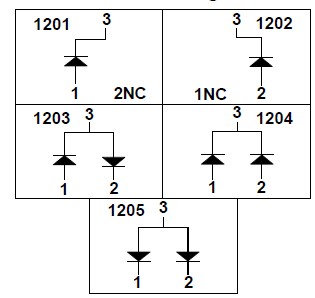 MMBD1203 connection diagram
