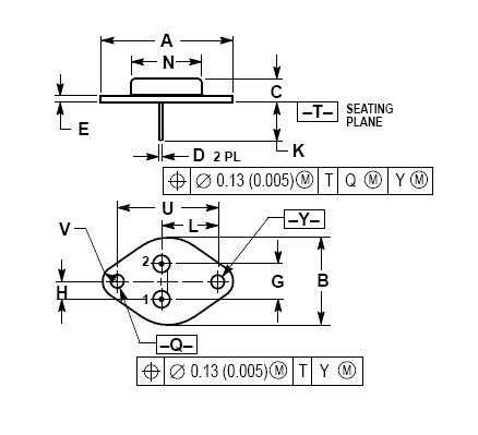 MJ4502 dimension