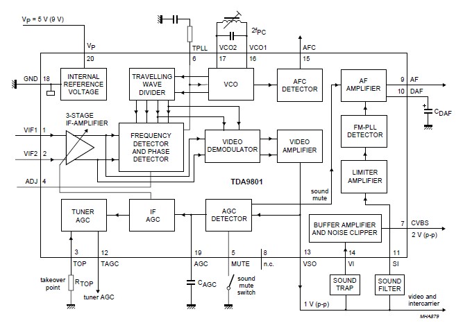 TDA9801T circuit diagram