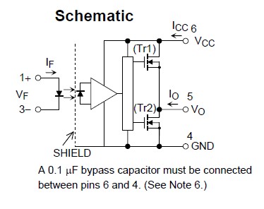TLP705(TP,F) circuit diagram