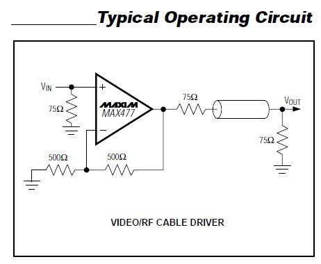 MAX477ESA+T circuit diagram