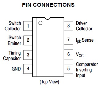  MC33063ADR2G pin connection