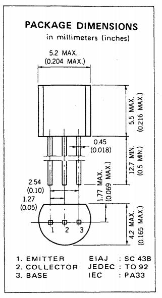 2SC945 dimensions