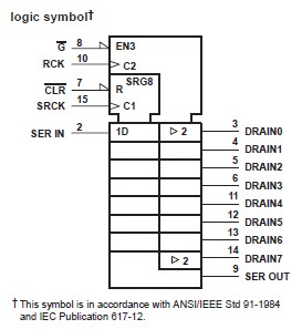 TPIC6C596DRG4 circuit diagram