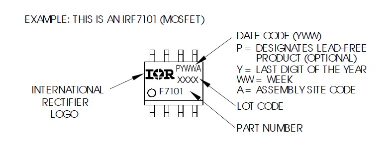 IRF7313TRPBF Part Marking Information