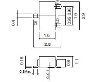 2SC2412K dimensions