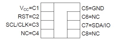 AT88SC0204CA-SU pin configuration