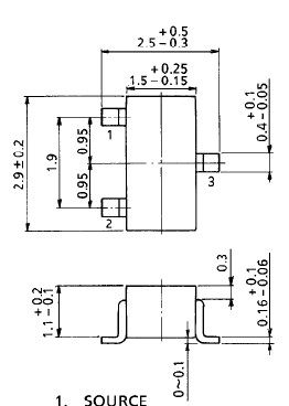 2SK208-Y dimensions